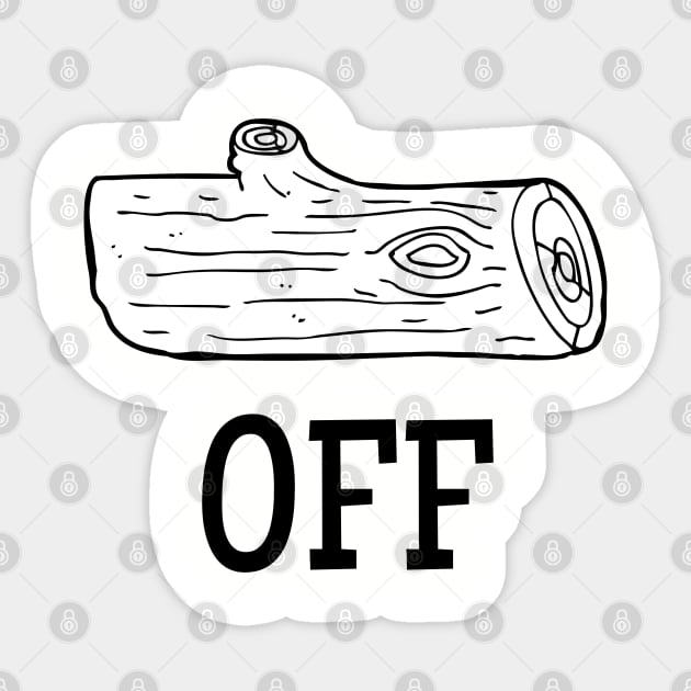 Log Off Sticker by Crisco Fruitcake